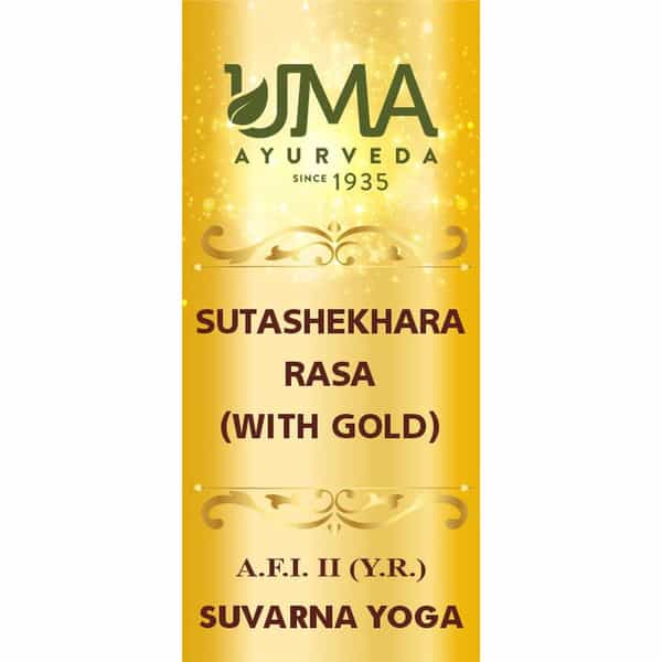 Uma Ayurveda Sutshekhar Ras With Gold Ayurvedic Tablets 30 Tab