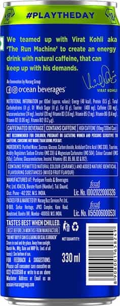 O'cean Natural Energy Bottle Of 330 Ml