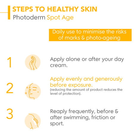 Bioderma Photoderm Spot Age Spf50+ Reduces Spots Wrinkles Antioxidant Sunscreen | 40 Ml