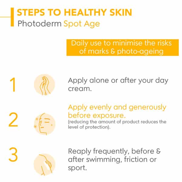 Bioderma Photoderm Spot Age Spf50+ Reduces Spots Wrinkles Antioxidant Sunscreen | 40 Ml