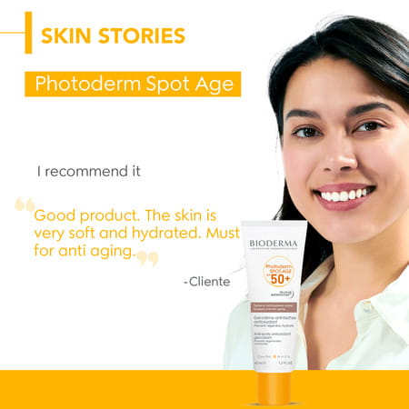 Bioderma Photoderm Spot Age Spf50+ Reduces Spots Wrinkles Antioxidant Sunscreen | 40 Ml