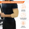 Vissco Elbow Support - Relieves Elbow Joint Pain For Free Movement - Large (Beige)