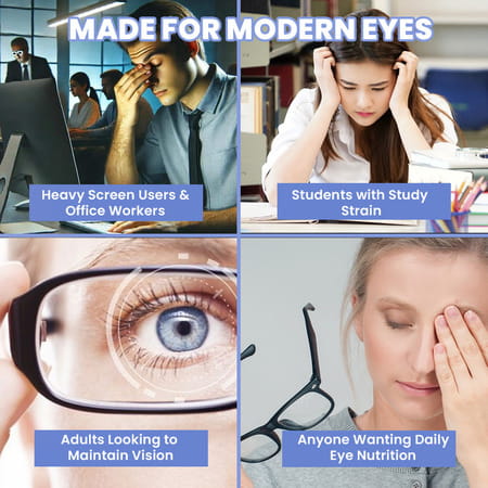 Dr. Morepen Vision Gummies With Lutein, Astaxanthin, Zeaxanthin, Veg Omega, Vitamin A, C & E - 60nos