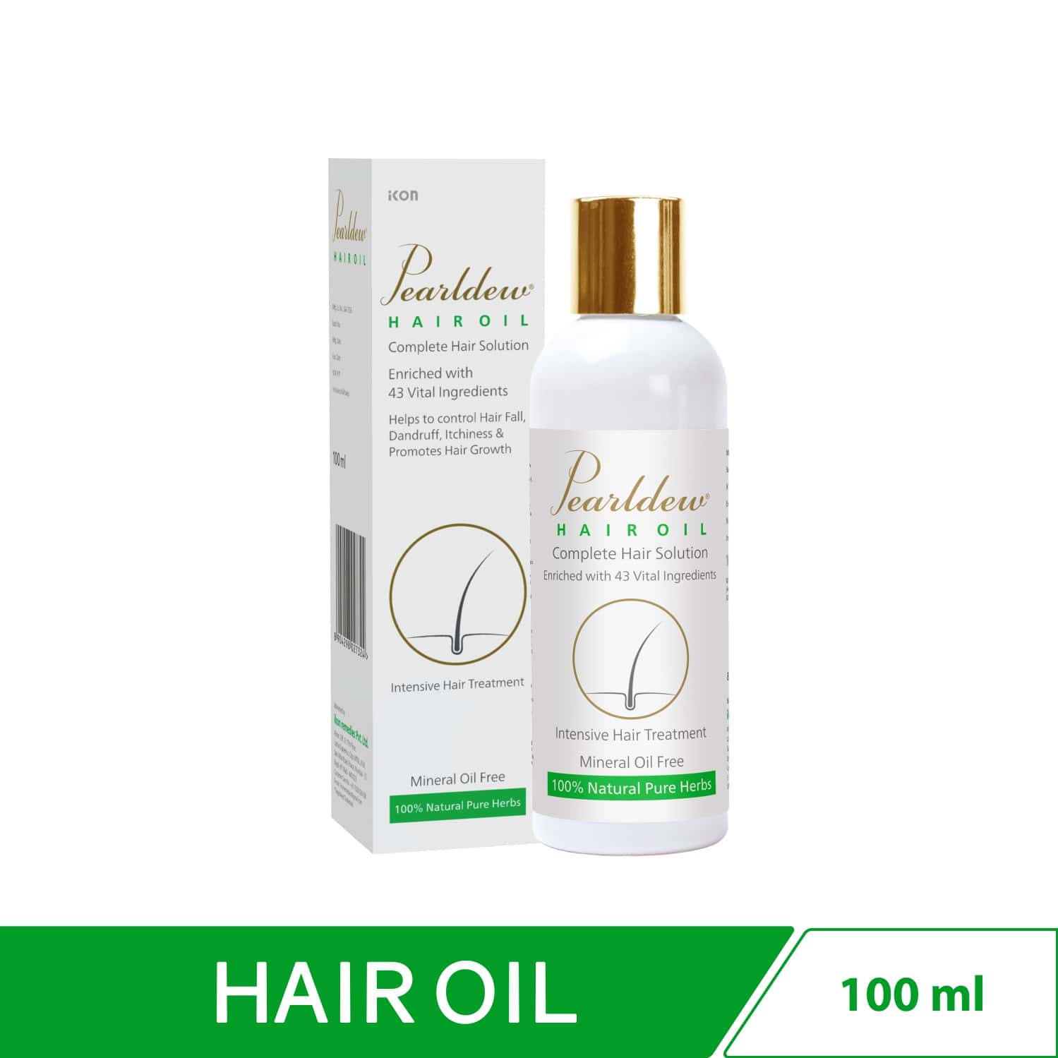 Pearldew Hair Oil 100 Ml | Complete Hair Solution | Promotes Hair Growth (Pack Of 1)