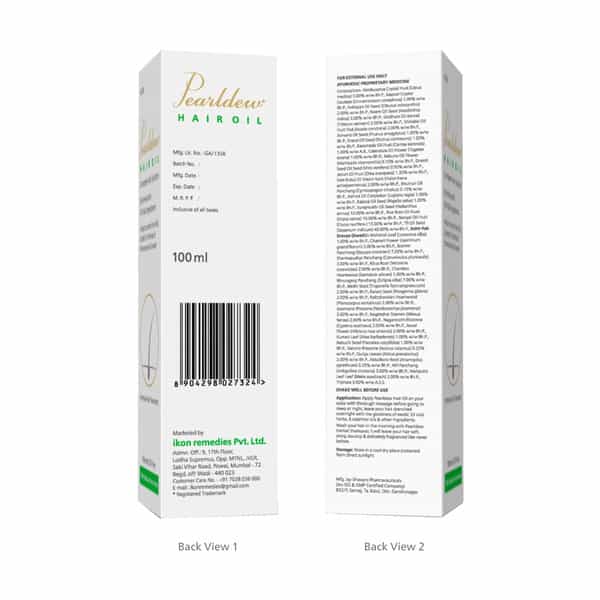 Pearldew Hair Oil 100 Ml | Complete Hair Solution | Promotes Hair Growth (Pack Of 1)