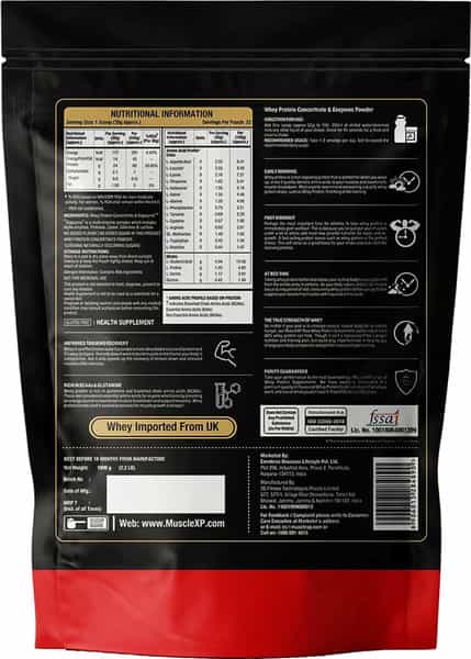Musclexp Raw Whey Combo | Raw Whey Pouch 1Kg + Bcaa Orange 400G