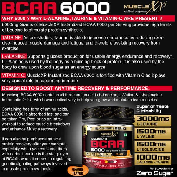 Musclexp Raw Whey Combo | Raw Whey Pouch 1Kg + Bcaa Orange 400G