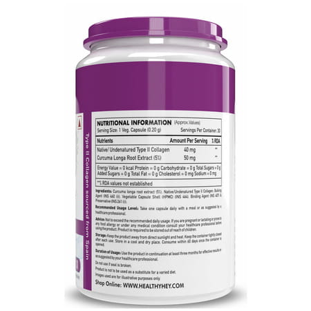 Healthyhey Nutrition Uc Ii 30 Capsules