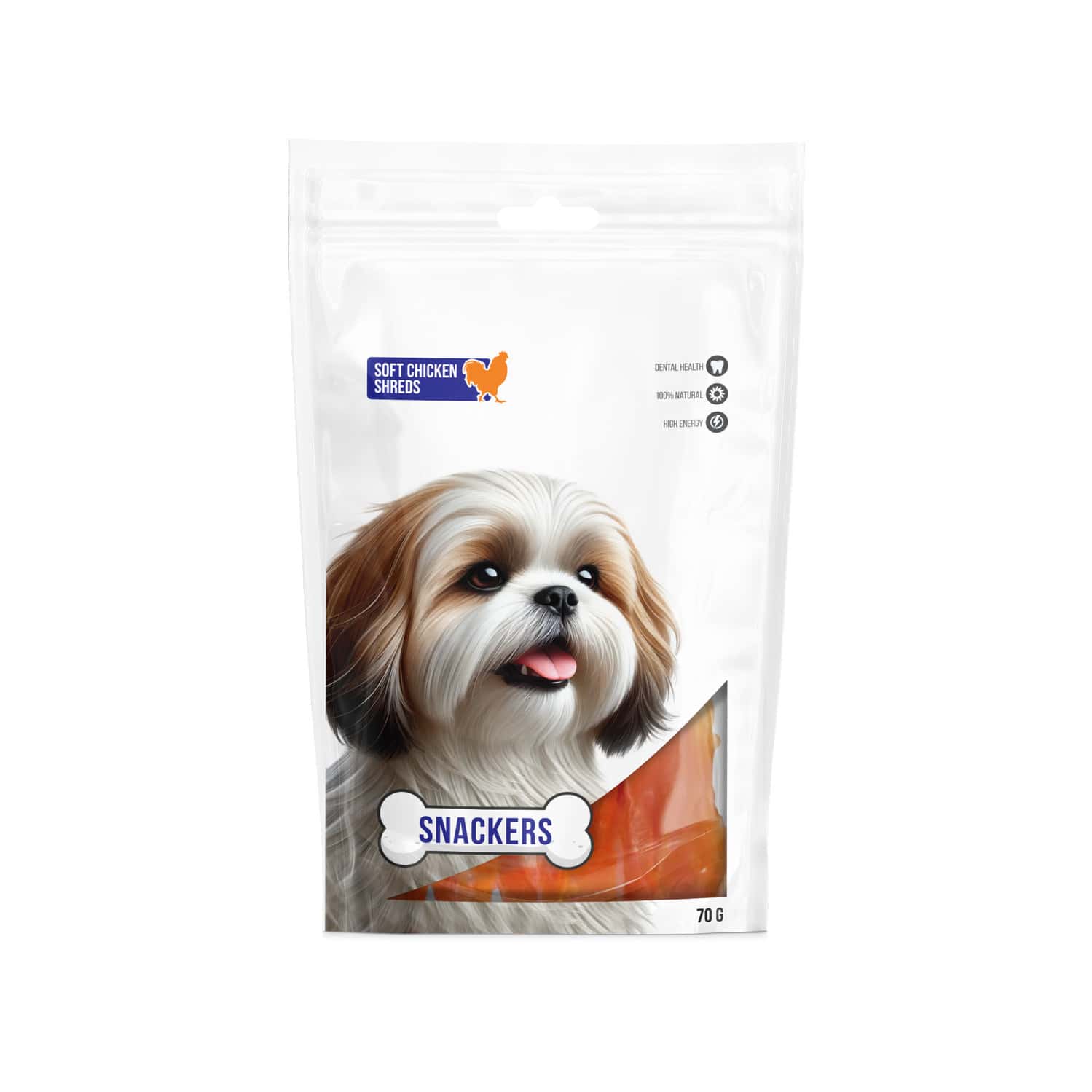 Snackers Soft Chicken Shreds Dog Treats | 70 G