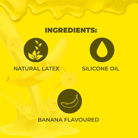 Nottyboy Sixtynine Extra Thin Banana Flavour Condoms For Men Pack Of 3