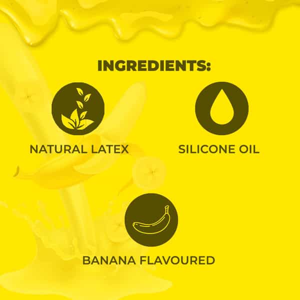 Nottyboy Sixtynine Extra Thin Banana Flavour Condoms For Men Pack Of 3