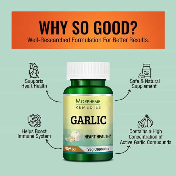 Morpheme Remedies Garlic 500 Mg - 60 Veg Capsules