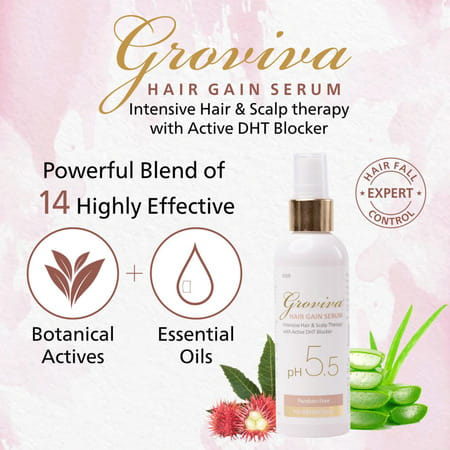 Groviva Hair Gain Serum 100 Ml (Pack Of 4)