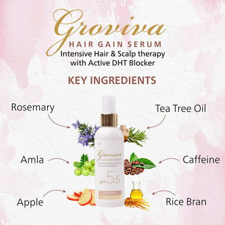 Groviva Hair Gain Serum 100 Ml (Pack Of 4)
