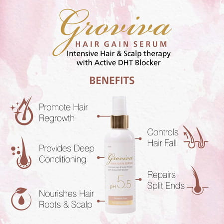 Groviva Hair Gain Serum 100 Ml (Pack Of 4)