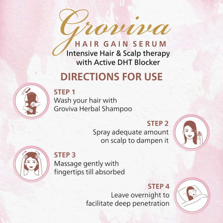 Groviva Hair Gain Serum 100 Ml (Pack Of 4)