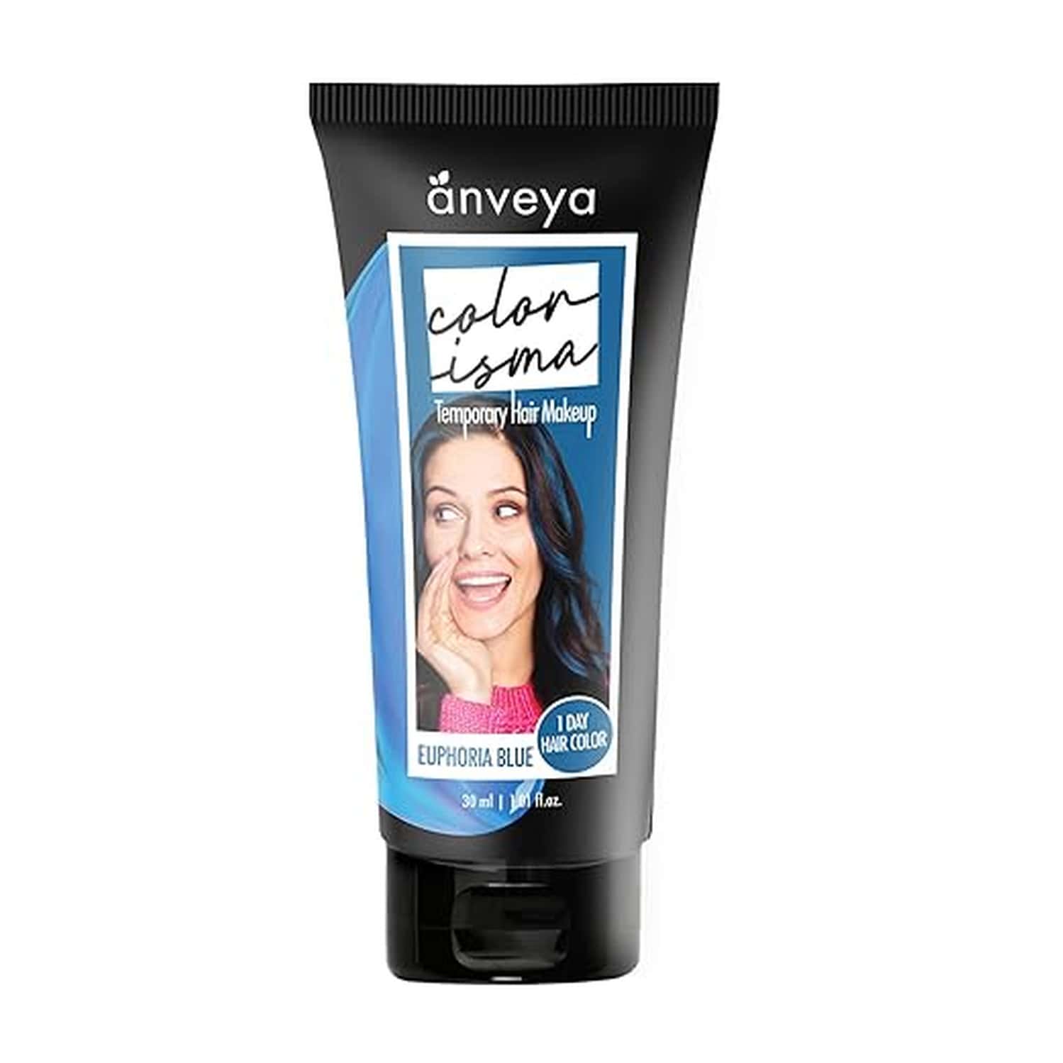 Anveya Colorisma Euphoria Blue Temporary One-Wash Hair Color Makeup 30ml