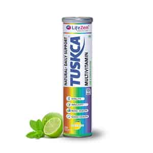 Tuskca Multivitamin Effervescent Tablet Lime And Lemon - Bottle (20)