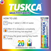 Tuskca Multivitamin Effervescent Tablet Lime And Lemon - Bottle (20)