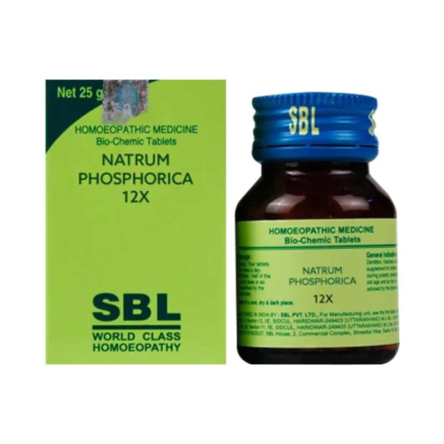 Sbl Natrum Phosphoricum Biochemic Tablet 12x 25 Gm Pack Of 2