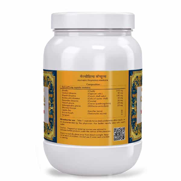 Herbal Hills Calcihills 500 Capsules (Pack Of 4) - Bone Health Supplement With Calcium