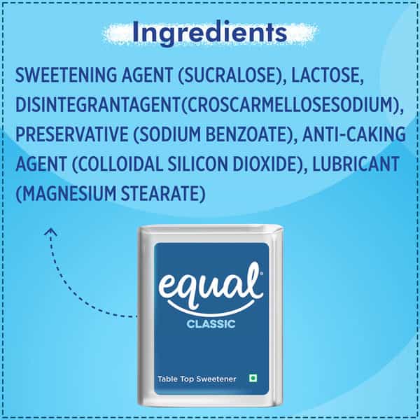 Equal Classic Zero Calorie Sweetener Sugar Free Calorie Control 300 Tablets Pack Of 4
