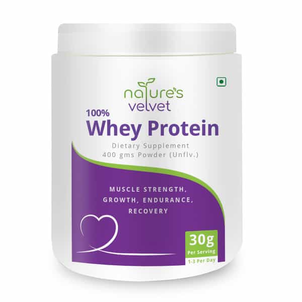 Natures Velvet Whey Protein For Fitness And Strength | 400 Gms