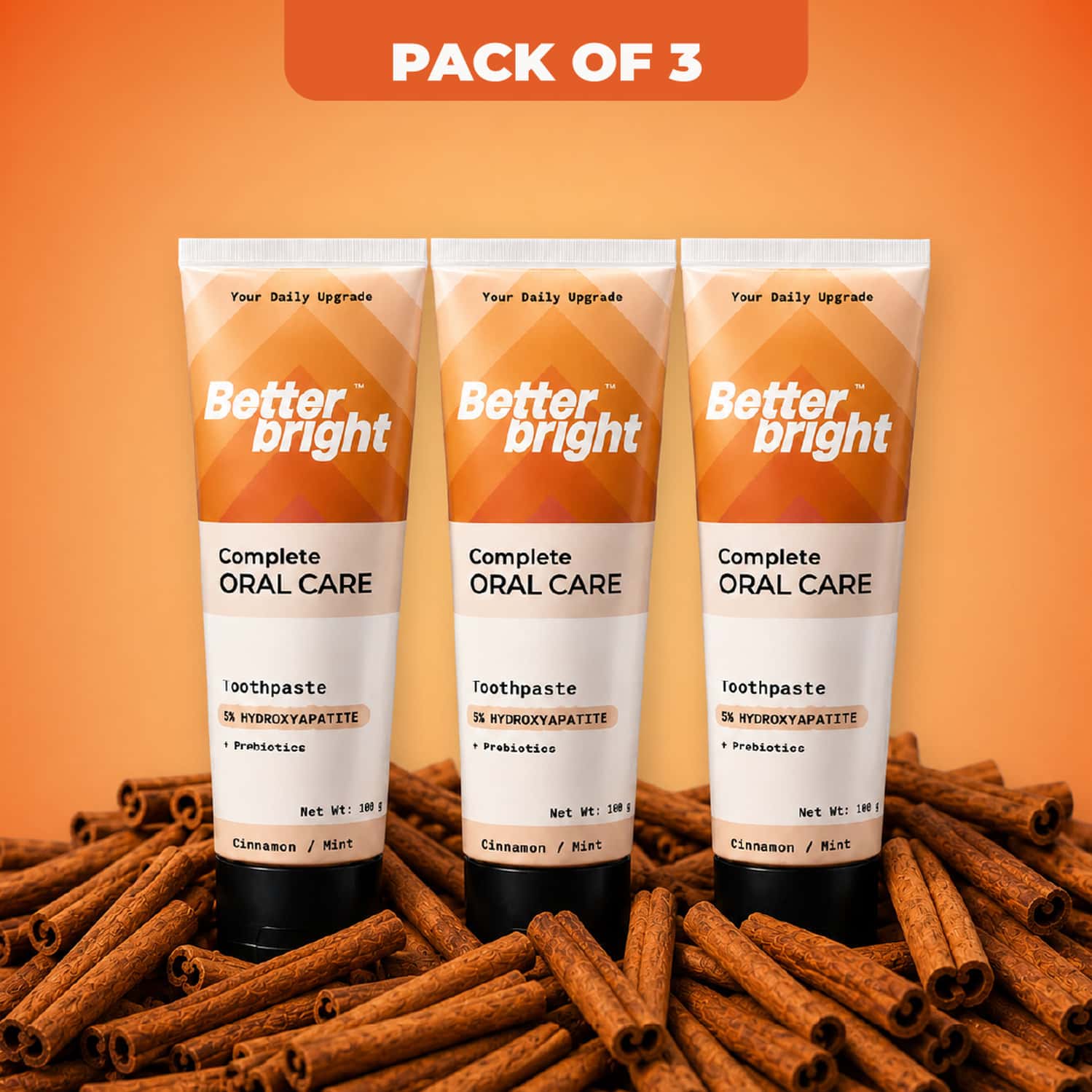 Cinnamon Mint Teeth Whitening| Sensitive Teeth| 5% Hap + Nha| Enamel Repair| Fluoride Free| Sls Free