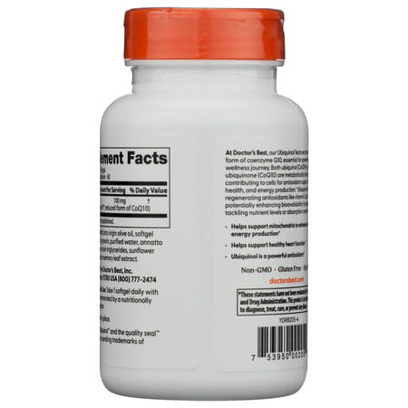 Doctor's Best Ubiquinol 100 Mg Softgels | 60 Count