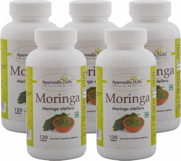 Ayurvedic Life Moringa 120 Tablets (Pack Of 5)