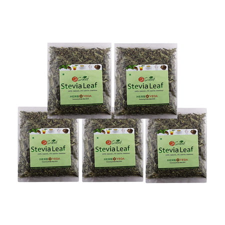 So Sweet Stevia 25 Gms Stevia Leaves 100% Natural Sweetener - Sugarfree (Pack Of 5)