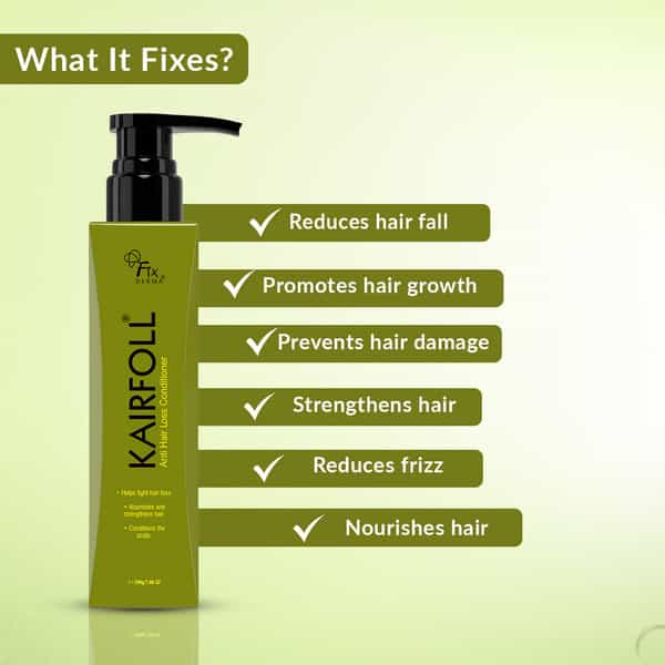 Fixderma Kairfoll Anti Hair Loss Conditioner For Dry Frizzy Hair - 200 Gm