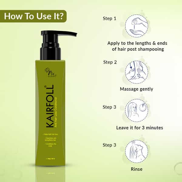 Fixderma Kairfoll Anti Hair Loss Conditioner For Dry Frizzy Hair - 200 Gm