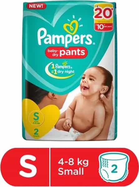 Pampers Baby Dry Pants Size Small Diaper 2