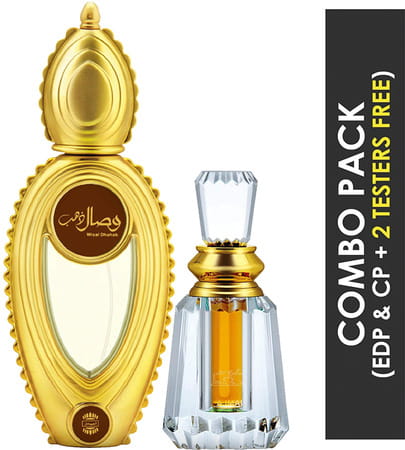 Ajmal Wisal Dhahab Edp 50ml Perfume For Men And Oudh Mukhallat Cp Oil Women 6ml For Unisex