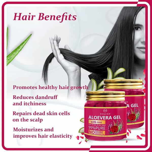 Newish Enrichingrose Aloevera Gel For Face&Skin | Natural Gel To Prevent Pimples&Acne200gm Packof2