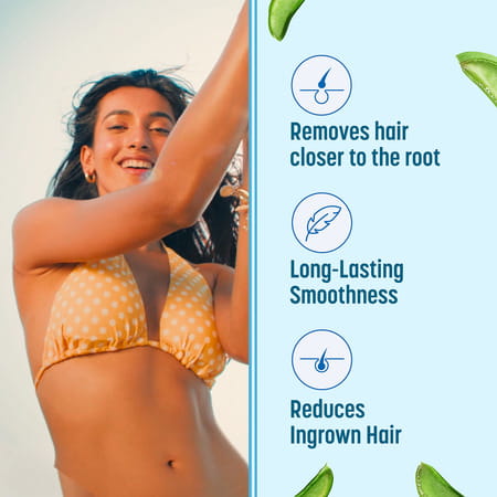 Veet Pure Hair Removal Cream | Sensitive Skin Aloe Vera | (20g + 20g) With Spatula Blister Pack