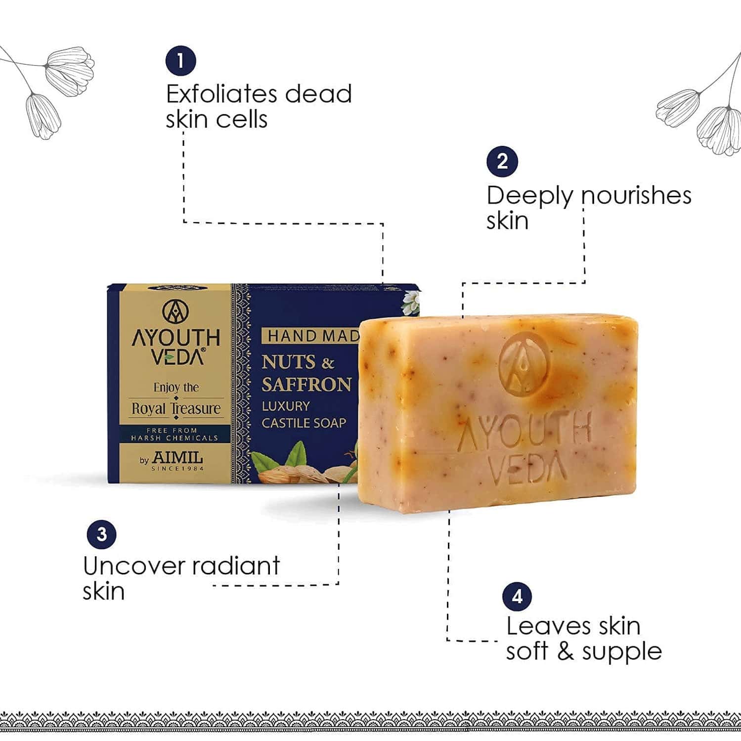 Buy AYOUTHVEDA LUXURY SOAP GIFT SET Online & Get Upto 60 OFF at PharmEasy