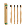 Sangsara By Dr. Odin Bamboo Toothbrush 100% Biodegradable Natural Black Pack Of 4