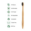 Sangsara By Dr. Odin Bamboo Toothbrush 100% Biodegradable Natural Black Pack Of 4