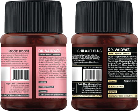 Dr. Vaidya'S Valentines Mood Pack With Shilajit Plus And Mood Boost