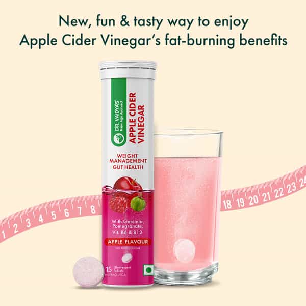 Dr. Vaidya's Apple Cider Vinegar | 15 Effervescent Tablets
