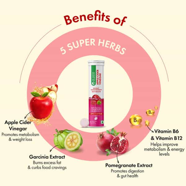 Dr. Vaidya's Apple Cider Vinegar | 15 Effervescent Tablets