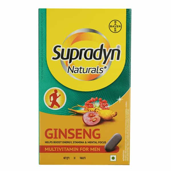 Supradyn Naturals Ginseng Multivitamin For Men Strip Of 10 Tablets