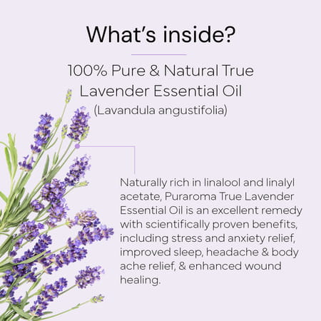Puraroma True Lavender Essential Oil - 10 Ml