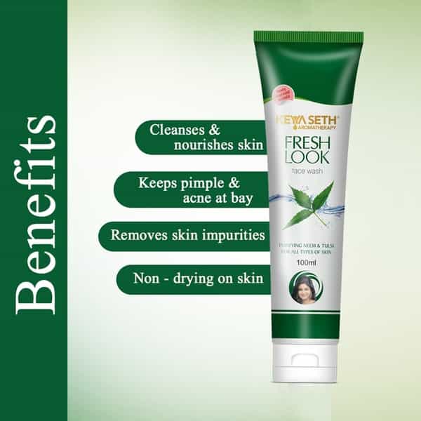 Keya Seth Aromatherapy Fresh Look Face Wash Neem & Tulsi100ml