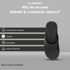 Liveasy Essentials Men's Diabetic & Orthopedic Slippers - Black - Size Uk 10 / Us 11
