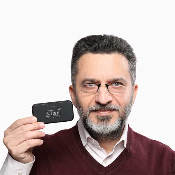 Klar Eye Quik Smartphone Reading Glasses Men And Women Powers +1 To +3+1.50 Power Black