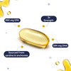 Neuherbs Deep Sea Omega 3 Fish Oil Triple Strength 2500 Mg | Brain | Heart | Eye & Bone 150 Capsules