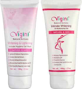 Vigini Vaginal V Whitening Feminine Hygiene Lubricant Vagina Hygiene Gel + Intimate Wash 200ml